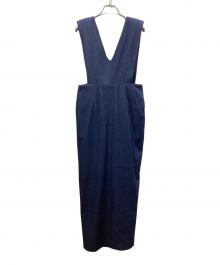 forme（フォルメ）の古着「ショルダーパットドレス」｜インディゴ