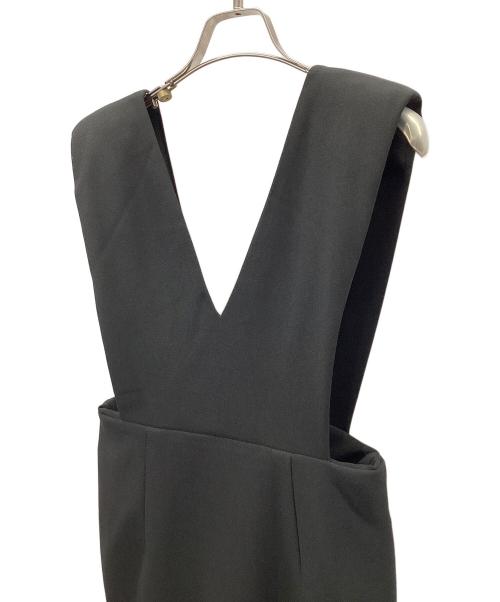 forme（フォルメ）forme (フォルメ) ショルダーパットドレス ブラック サイズ:1の古着・服飾アイテム