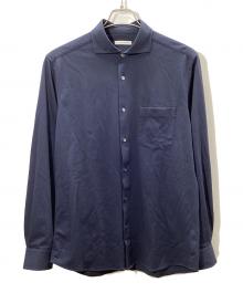 UNITED ARROWS（ユナイテッドアローズ）の古着「ロイヤルオックス カッタウェイカラーシャツ」｜ネイビー