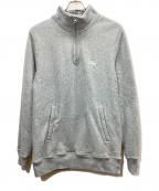 stussyステューシー）の古着「ハーフジップスウェット」｜グレー