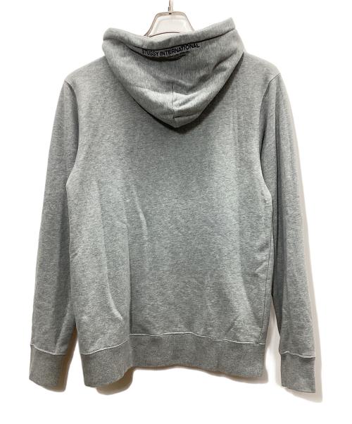 stussy（ステューシー）stussy (ステューシー) プルオーバーパーカー グレー サイズ:Mの古着・服飾アイテム