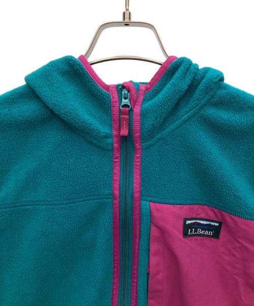L.L.Bean（エルエルビーン）L.L.Bean (エルエルビーン) フリースジャケット ブルー×ピンク サイズ:Sの古着・服飾アイテム