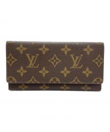 LOUIS VUITTON（ルイ ヴィトン）の古着「ルイヴィトン　モノグラム　ポルトフォイユ・3カルトクレディ」｜ブラウン