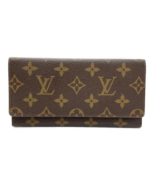 LOUIS VUITTON（ルイ ヴィトン）LOUIS VUITTON (ルイ ヴィトン) ルイヴィトン　モノグラム　ポルトフォイユ・3カルトクレディ ブラウンの古着・服飾アイテム
