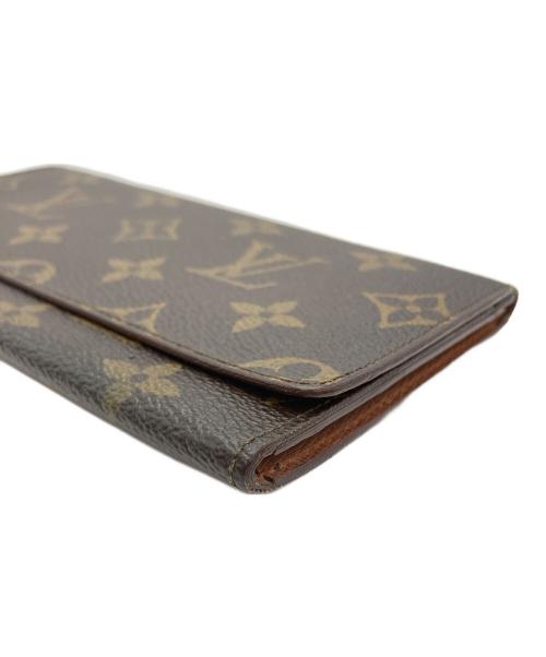 LOUIS VUITTON（ルイ ヴィトン）LOUIS VUITTON (ルイ ヴィトン) ルイヴィトン　モノグラム　ポルトフォイユ・3カルトクレディ ブラウンの古着・服飾アイテム