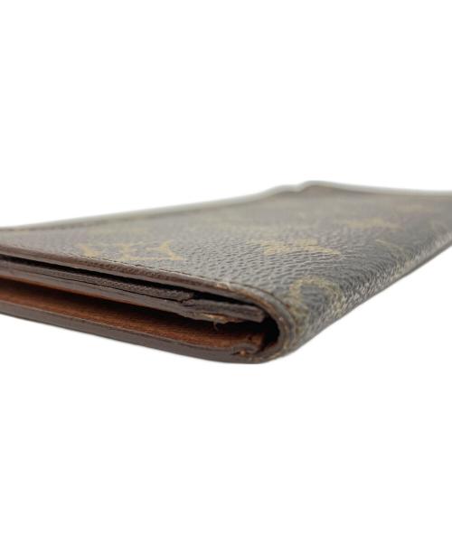 LOUIS VUITTON（ルイ ヴィトン）LOUIS VUITTON (ルイ ヴィトン) ルイヴィトン　モノグラム　ポルトフォイユ・3カルトクレディ ブラウンの古着・服飾アイテム