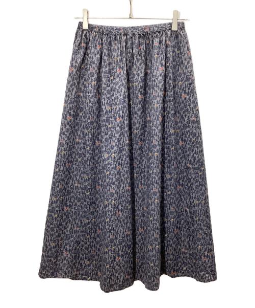 オオカミとフクロウ（オオカミトフクロウ）オオカミとフクロウ (オオカミトフクロウ) フクロウとこもれび森のかくれんぼ“ゆらぎ”スカート グレー サイズ:freeの古着・服飾アイテム