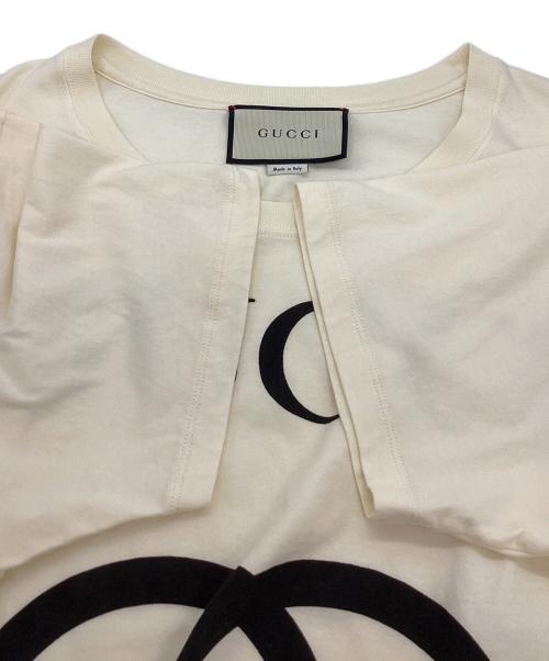 GUCCI（グッチ）GUCCI (グッチ) インターロッキングTシャツ ベージュ サイズ:XSの古着・服飾アイテム