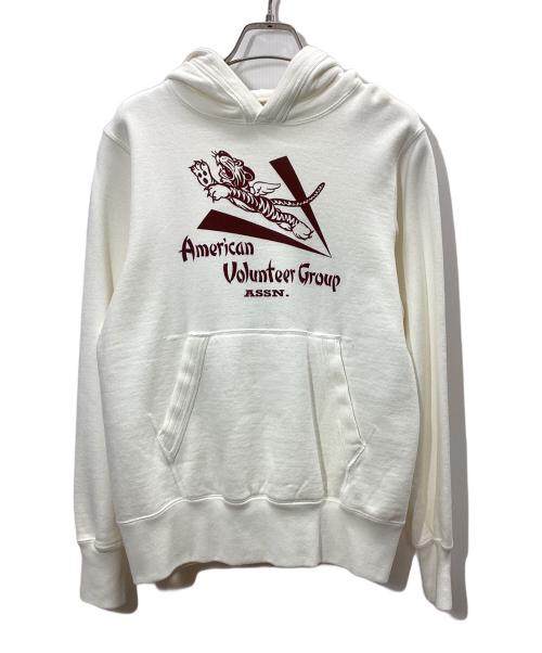 BUZZ RICKSON'S（バズリクソンズ）Buzz Rickson's (バズリクソンズ) アメリカンボランティアグループプルオーバーパーカー ホワイト サイズ:Sの古着・服飾アイテム