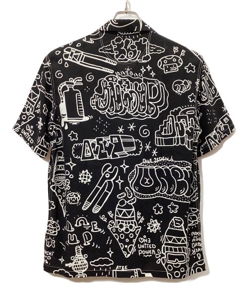 eYe COMME des GARCONS JUNYAWATANABE MAN（アイ コム デ ギャルソン ジュンヤ ワタナベ マン）eYe COMME des GARCONS JUNYAWATANABE MAN (アイ コム デ ギャルソン ジュンヤ ワタナベ マン) キュプラボイルプリントシャツ ブラック サイズ:Mの古着・服飾アイテム