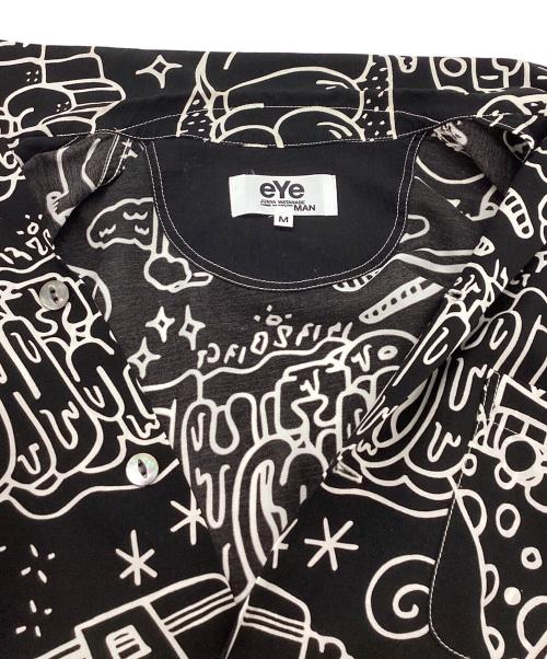eYe COMME des GARCONS JUNYAWATANABE MAN（アイ コム デ ギャルソン ジュンヤ ワタナベ マン）eYe COMME des GARCONS JUNYAWATANABE MAN (アイ コム デ ギャルソン ジュンヤ ワタナベ マン) キュプラボイルプリントシャツ ブラック サイズ:Mの古着・服飾アイテム