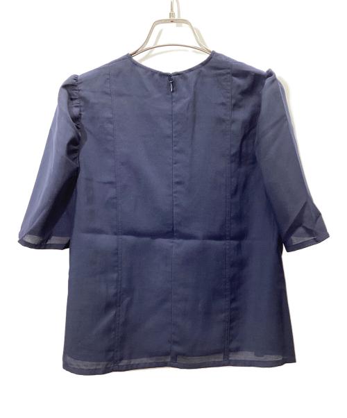 forme（フォルメ）forme (フォルメ) パフスリーブブラウス ネイビー サイズ:freeの古着・服飾アイテム