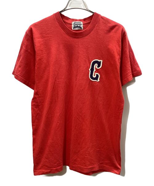 American Pastimes（アメリカンパスタイム）American Pastimes (アメリカンパスタイム) 半袖カットソー レッド サイズ:不明の古着・服飾アイテム