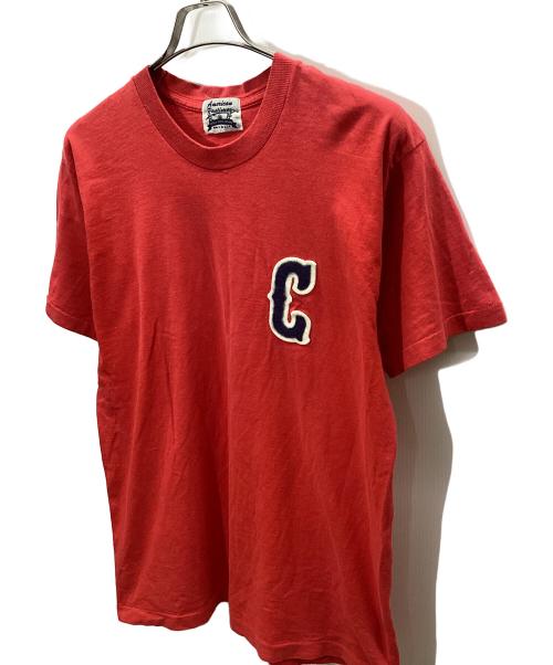 American Pastimes（アメリカンパスタイム）American Pastimes (アメリカンパスタイム) 半袖カットソー レッド サイズ:不明の古着・服飾アイテム