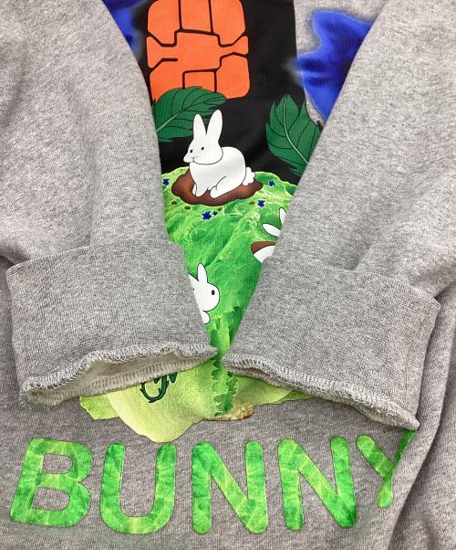 J.W.ANDERSON（ジェイダブリューアンダーソン）J.W.ANDERSON (ジェイダブリューアンダーソン) グレーハッピーバニースウェットシャツクルーネック グレー サイズ:Mの古着・服飾アイテム