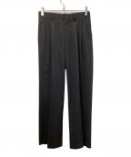 formeフォルメ）の古着「タックローウエストパンツ」｜ブラック