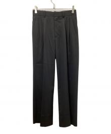 forme（フォルメ）の古着「タックローウエストパンツ」｜ブラック