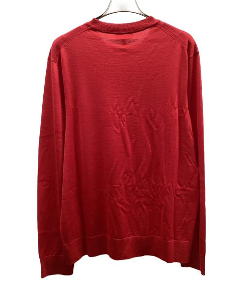 theory（セオリー）theory (セオリー) 薄手ニット　CREW NECK PO REGAL WOOL レッド サイズ:L 未使用品の古着・服飾アイテム