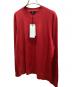 theory (セオリー) 薄手ニット　CREW NECK PO REGAL WOOL レッド サイズ:L 未使用品：5000円