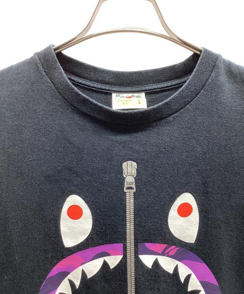 A BATHING APE（ア ベイシング エイプ）A BATHING APE (ア ベイシング エイプ) 半袖カットソー ブラック サイズ:Lの古着・服飾アイテム