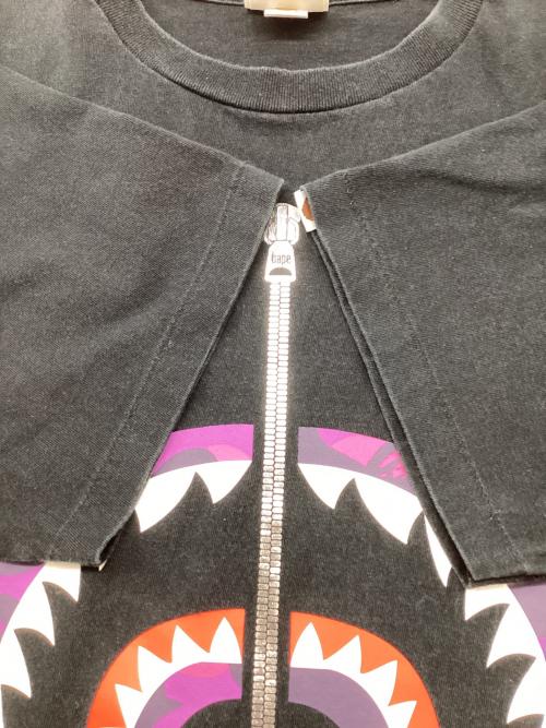 A BATHING APE（ア ベイシング エイプ）A BATHING APE (ア ベイシング エイプ) 半袖カットソー ブラック サイズ:Lの古着・服飾アイテム