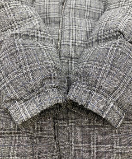 PAUL SMITH（ポールスミス）Paul Smith (ポールスミス) リブスタンド チェックダウン グレー サイズ:Lの古着・服飾アイテム