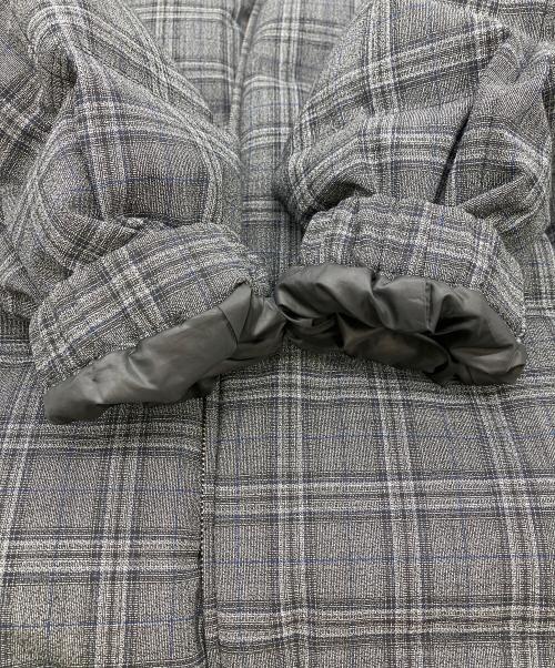 PAUL SMITH（ポールスミス）Paul Smith (ポールスミス) リブスタンド チェックダウン グレー サイズ:Lの古着・服飾アイテム