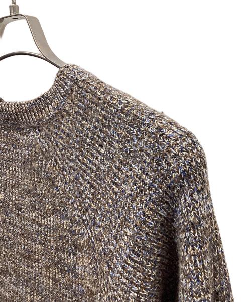 PAUL SMITH（ポールスミス）Paul Smith (ポールスミス) ミックスアップ クルーネックニット ブラウン サイズ:Lの古着・服飾アイテム
