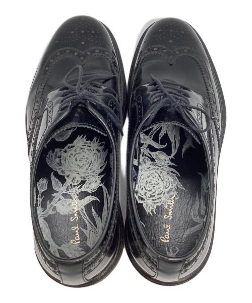 PAUL SMITH（ポールスミス）PAUL SMITH (ポールスミス) ウィングチップシューズ ブラック サイズ:42(IT)の古着・服飾アイテム