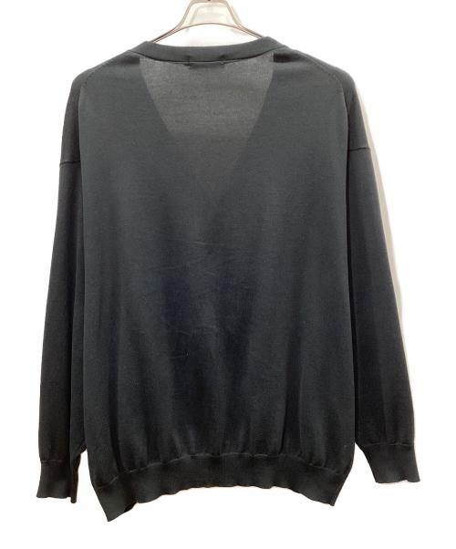 Graphpaper（グラフペーパー）Graphpaper (グラフペーパー) 薄手カーディガン ブラック サイズ:O/Sの古着・服飾アイテム