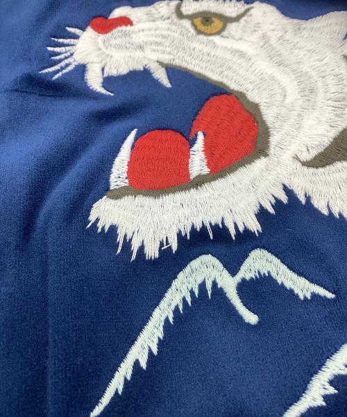 HOUSTON（ヒューストン）HOUSTON (ヒューストン) 別珍スカジャン ブルー サイズ:Mの古着・服飾アイテム