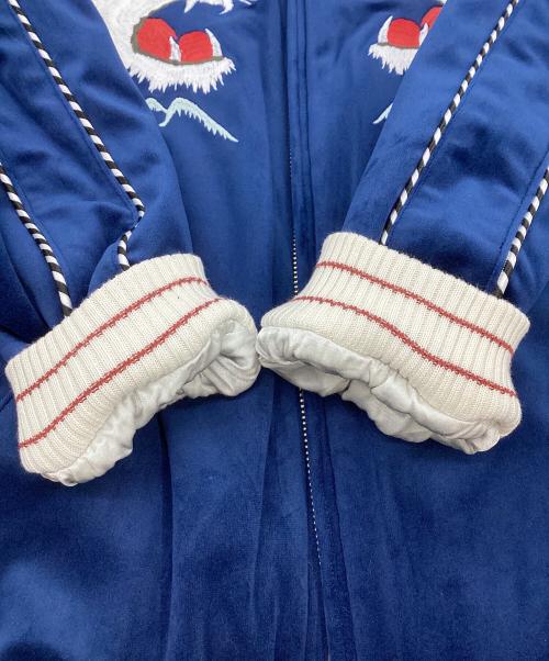 HOUSTON（ヒューストン）HOUSTON (ヒューストン) 別珍スカジャン ブルー サイズ:Mの古着・服飾アイテム