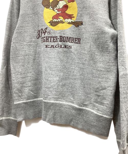 BUZZ RICKSON'S（バズリクソンズ）Buzz Rickson's (バズリクソンズ) プリントスウェット グレー サイズ:Mの古着・服飾アイテム