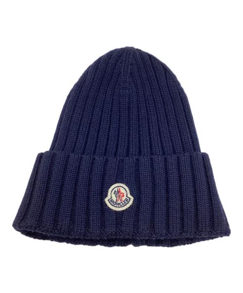 MONCLER（モンクレール）MONCLER (モンクレール) ニット帽 ネイビーの古着・服飾アイテム