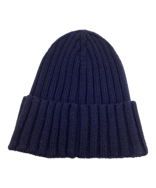 MONCLER（モンクレール）MONCLER (モンクレール) ニット帽 ネイビーの古着・服飾アイテム