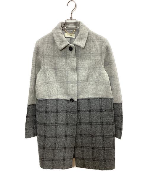 PAUL SMITH（ポールスミス）PAUL SMITH (ポールスミス) ウールコート ライトグレー×グレー サイズ:38の古着・服飾アイテム