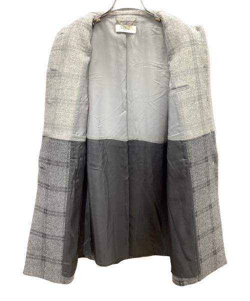 PAUL SMITH（ポールスミス）PAUL SMITH (ポールスミス) ウールコート ライトグレー×グレー サイズ:38の古着・服飾アイテム