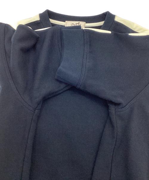 HERMES（エルメス）HERMES (エルメス) 半袖スウェット ホワイト×ネイビー サイズ:Mの古着・服飾アイテム
