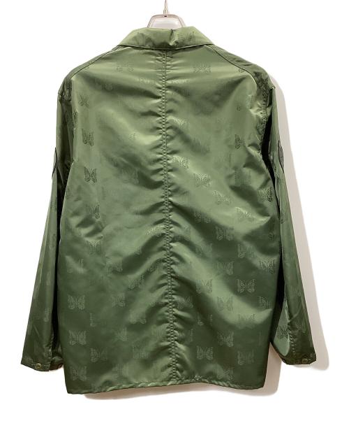 Needles（ニードルズ）Needles (ニードルズ) DN カバーオール – オリーブ パピヨン ジャカード サテン グリーン サイズ:XLの古着・服飾アイテム