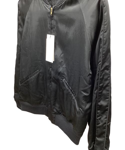 UNUSED（アンユーズド）UNUSED (アンユーズド) REVERSIBLE SATIN JACKET（リバーシブルサテンジャケット） ブラック サイズ:2の古着・服飾アイテム