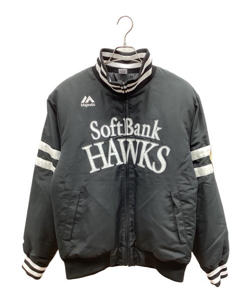 SoftBank（ソフトバンク）SoftBank (ソフトバンク) Majestic (マジェスティック) ブルゾン ブラック サイズ:Lの古着・服飾アイテム