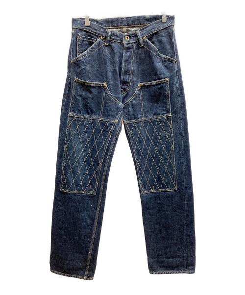 Trophy Clothing（トロフィークロージング）Trophy Clothing (トロフィークロージング) ダブルニーデニムパンツ インディゴ サイズ:32の古着・服飾アイテム