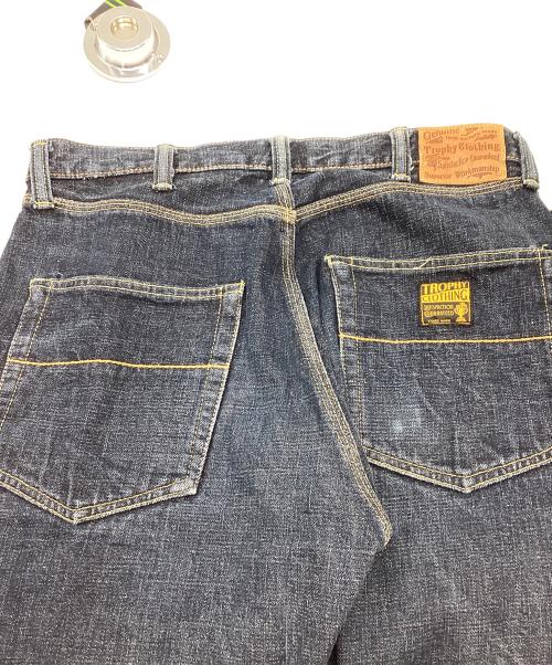 Trophy Clothing（トロフィークロージング）Trophy Clothing (トロフィークロージング) ダブルニーデニムパンツ インディゴ サイズ:32の古着・服飾アイテム