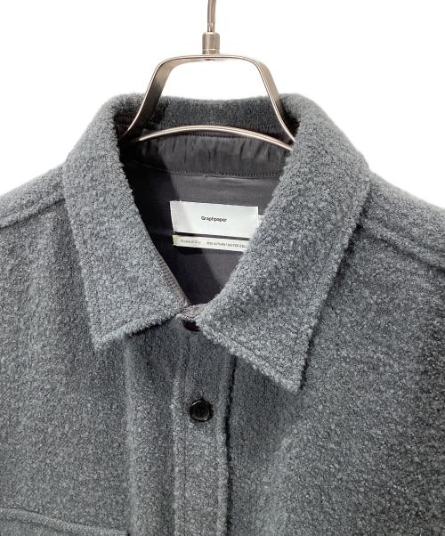 Graphpaper（グラフペーパー）Graphpaper (グラフペーパー) Tri-Spin Loop CPO Shirt グレー サイズ:Mの古着・服飾アイテム
