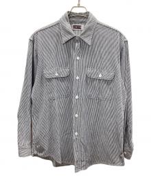 big mac（ビッグマック）の古着「ヒッコリーワークシャツ」｜ホワイト×ブルー