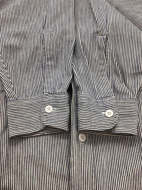 big mac（ビッグマック）big mac (ビッグマック) ヒッコリーワークシャツ ホワイト×ブルー サイズ:不明の古着・服飾アイテム