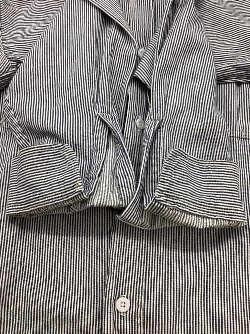 big mac（ビッグマック）big mac (ビッグマック) ヒッコリーワークシャツ ホワイト×ブルー サイズ:不明の古着・服飾アイテム