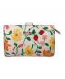 Kate Spade（ケイトスペード）の古着「マディソン ストロベリー ガーデン プリント ミディアム コンパクト バイフォールド ウォレット」｜ピンク