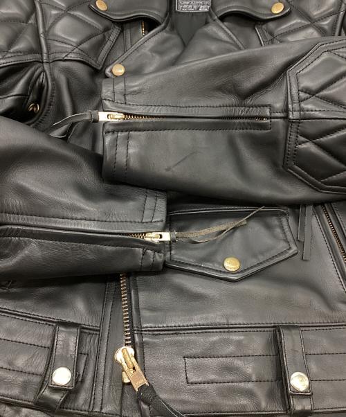 KADOYA（カドヤ）KADOYA (カドヤ) ダブルライダースジャケット ブラック サイズ:Lの古着・服飾アイテム