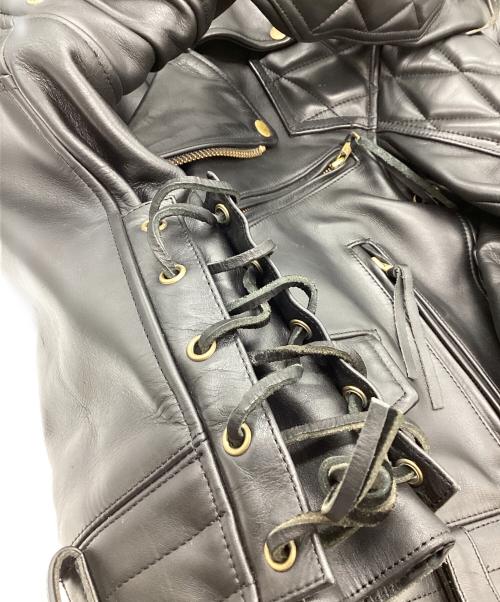 KADOYA（カドヤ）KADOYA (カドヤ) ダブルライダースジャケット ブラック サイズ:Lの古着・服飾アイテム